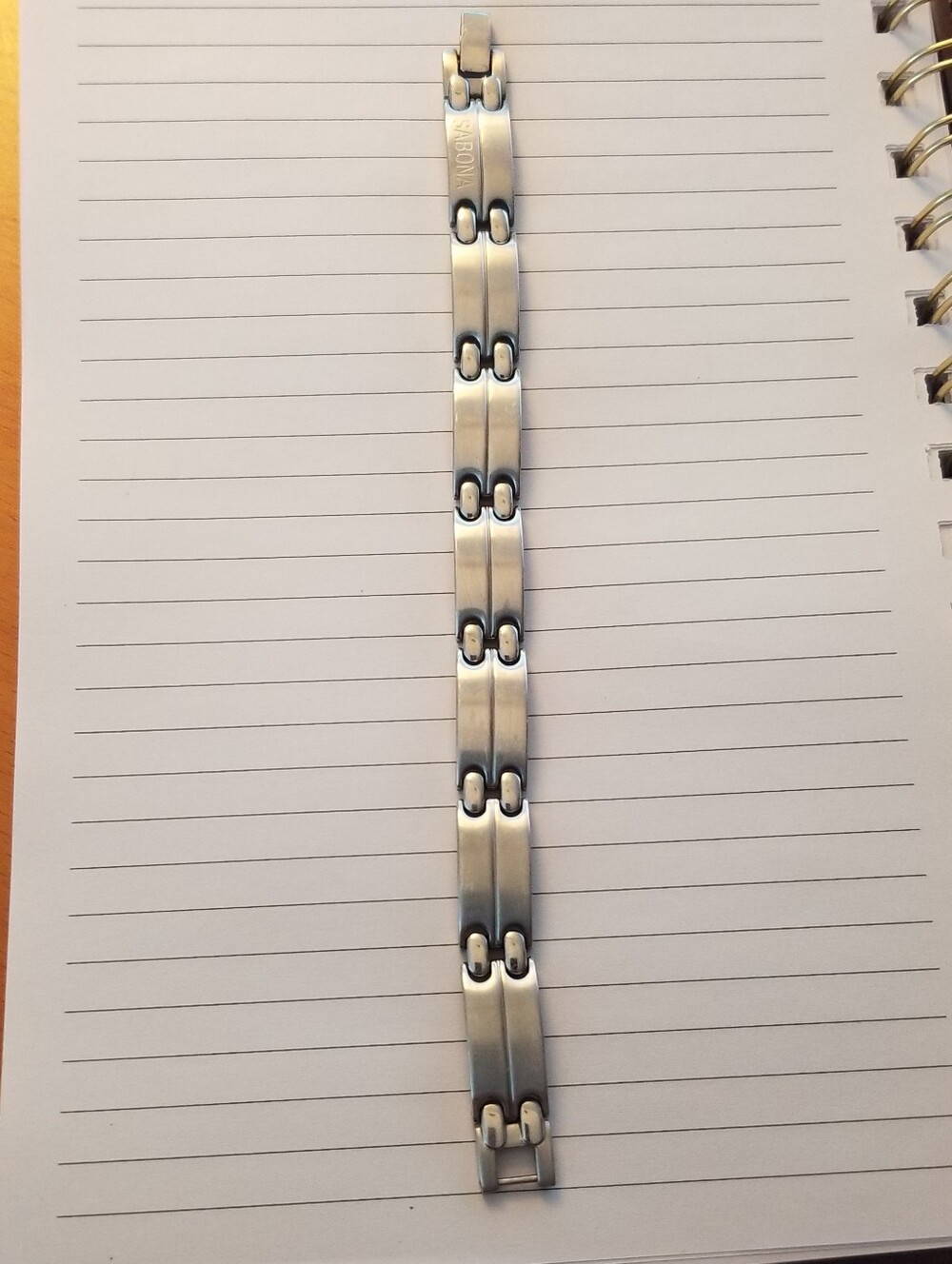 Sabona of London Executive Sport Silber Magnetic 7" Bracelet Silver Tone
